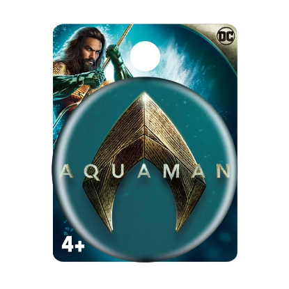 Picture of DC Comics Aquaman Logo Pinback Single Button Pin