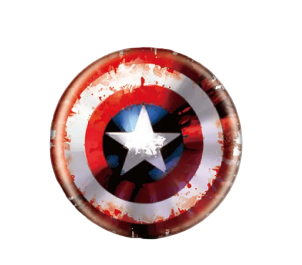 Picture of Marvel Captain America Logo Single Button Pin
