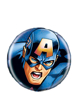 Picture of Marvel Captain America Single Button Pin