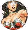 Picture of DC Comics Wonder Woman Close Up Figure Button Pin Badge