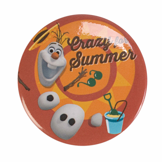 Picture of Disney Frozen Olaf Crazy For Summer 1.25 Inch Button Pin Badge