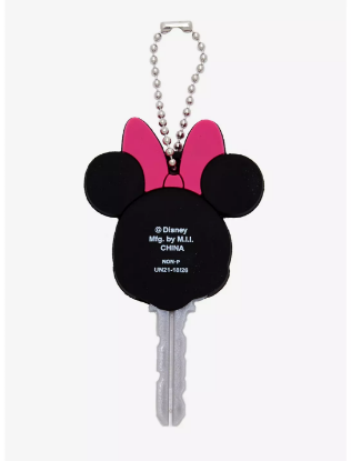 Picture of Disney Minnie Mouse Club House Pink Bow Soft Touch Key Cover