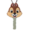 Picture of Disney Chip 2 Inch Brown Soft Touch PVC Key Holder Key Cap