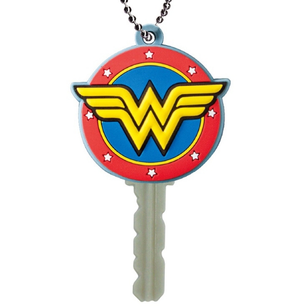 Picture of Dc Comics Wonder Woman Logo Soft Touch PVC Key Holder Key Cap