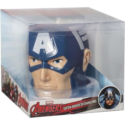 Picture of Marvel Captain America 3D Head Ceramic Cup 20 Oz Mug