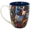 Picture of Marvel Captain America Cartoon Face Blue Illustrated 12 Oz Ceramic Mug