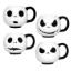Picture of Nightmare Before Christmas Jack Emoji Ceramic Mug Set of Four 4 Oz Each