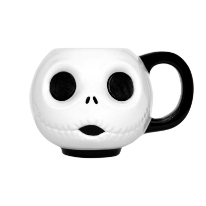 Picture of Nightmare Before Christmas Jack Emoji Ceramic Mug Set of Four 4 Oz Each
