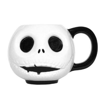 Picture of Nightmare Before Christmas Jack Emoji Ceramic Mug Set of Four 4 Oz Each