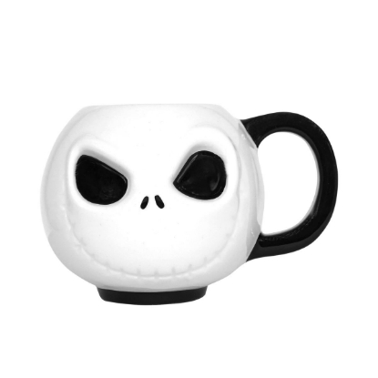 Picture of Nightmare Before Christmas Jack Emoji Ceramic Mug Set of Four 4 Oz Each