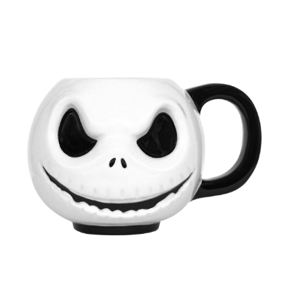 Picture of Nightmare Before Christmas Jack Emoji Ceramic Mug Set of Four 4 Oz Each