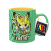 Picture of Marvel Loki Chibi Character And Symbol 11oz Ceramic Mug Green