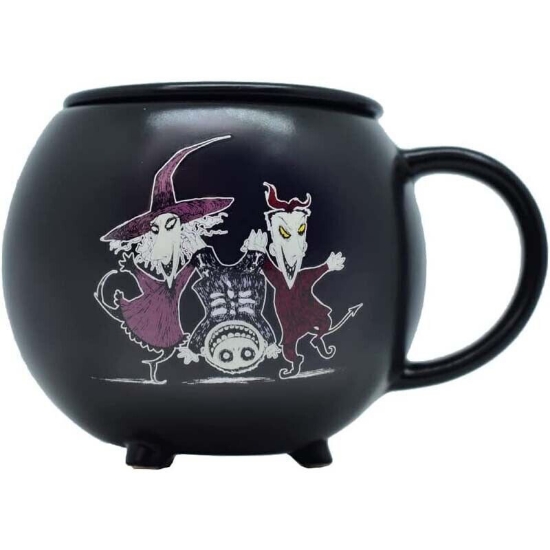Picture of Nightmare Before Christmas Lock Shock and Barrel Cauldron Mug 14 Oz Black