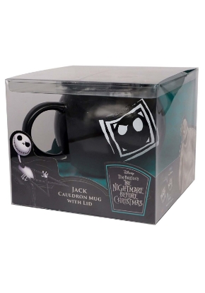 Picture of Nightmare Before Christmas Jack Cauldron 14 Oz Mug With Cover Black