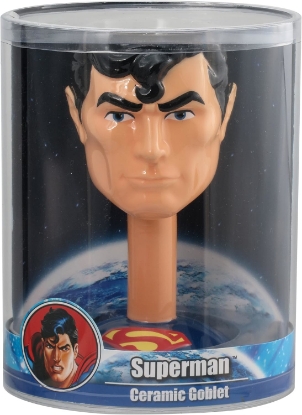Picture of DC Comics Superman Molded Ceramic Boxed Goblet 12 Ounces