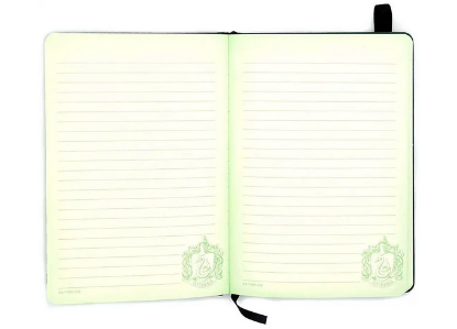 Picture of Harry Potter Slytherin Crest Bound Deluxe Journal Green