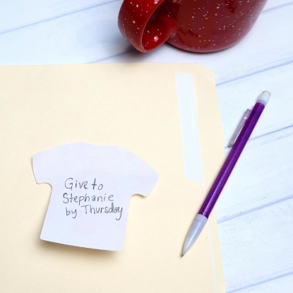 Picture of Disney Minnie Mouse Face Sticky Notes T-Shirt Shaped Novelty Office and Desk Supplies 2024