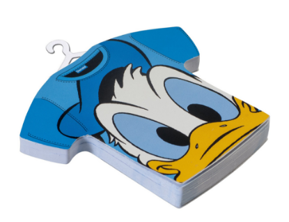 Picture of Disney Donald Duck Face Sticky Notes T-Shirt Shaped Novelty Office and Desk Supplies 2024