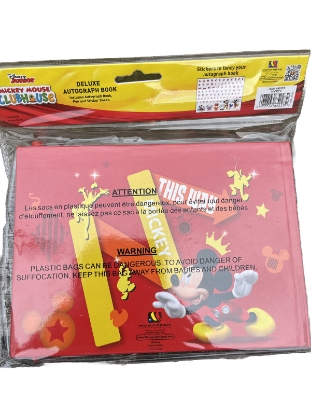 Picture of Disney Mickey Mouse Deluxe Autograph Book With Pen