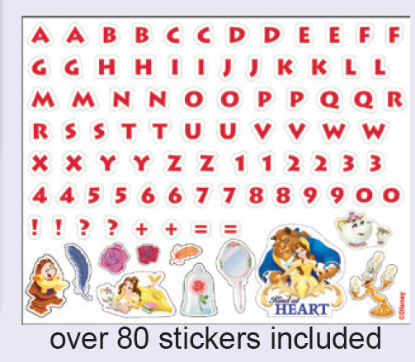 Picture of Disney Princess Beauty And The Beast Deluxe Autograph Book With Pen