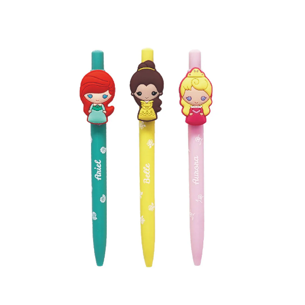 Picture of Disney Princess 3 Pack Soft Touch Ball Pen Set Ariel Aurora Belle