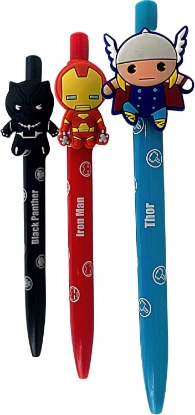 Picture of Marvel Avengers 3 Pack Ballpoint Pens Black Panther Thor Ironman