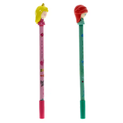 Picture of Disney Princesses 2 Pack Novelty Gel Pen Aurora And Ariel