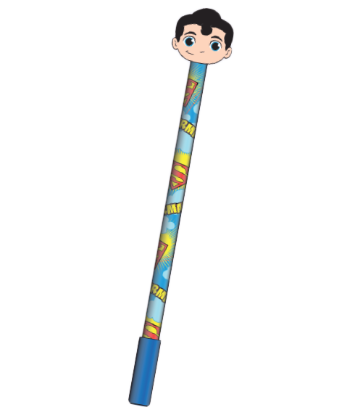 Picture of Dc Comics Superman & Wonder Woman Topper 2 Pack Novelty Gel Pen
