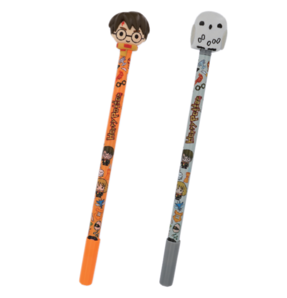 Picture of Harry Potter Topper 2 Pack Novelty Gel Pen Harry & Hedwig