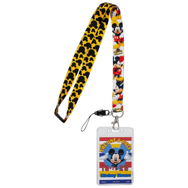 Picture of Disney Mickey Mouse The One And Only Lanyard With Card Holder Multi-Color