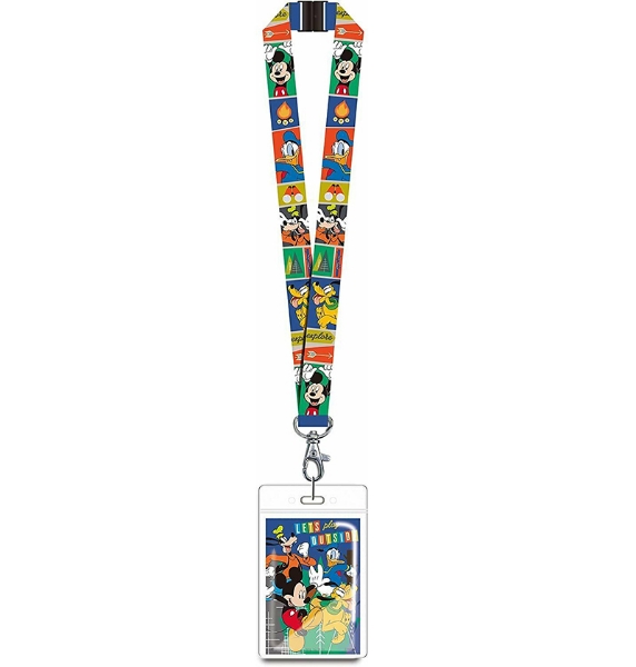 Picture of Disney Mickey & Gang Lanyard With Card Holder