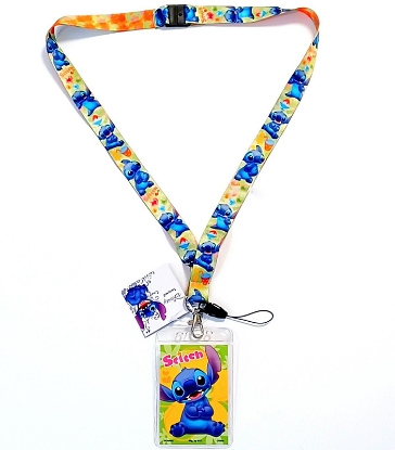 Picture of Disney Stitch All Over Print Lanyard With Card Holder