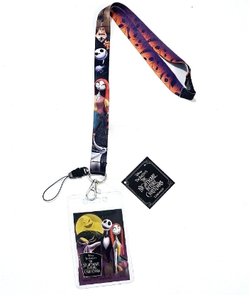 Picture of Nightmare Before Christmas Jack & Sally Lanyard With Card Holder