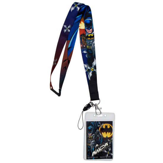 Picture of DC Comics Batman Cartoon Character Lanyard With Card Holder
