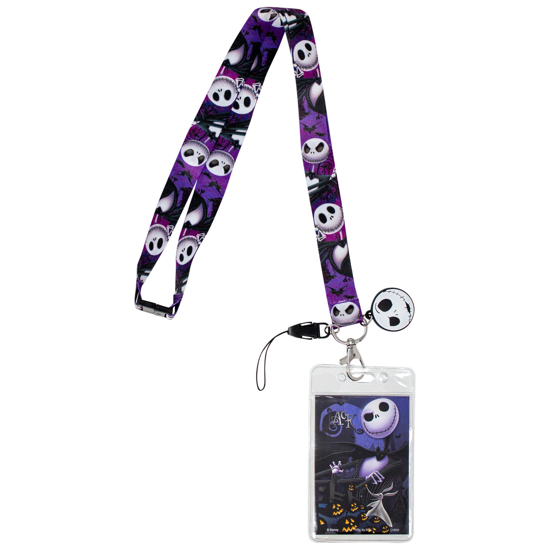 Picture of Nightmare Before Christmas Jack Skellington Lanyard With Badge Holder And Charm