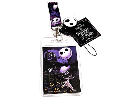 Picture of Nightmare Before Christmas Jack Skellington Lanyard With Badge Holder And Charm