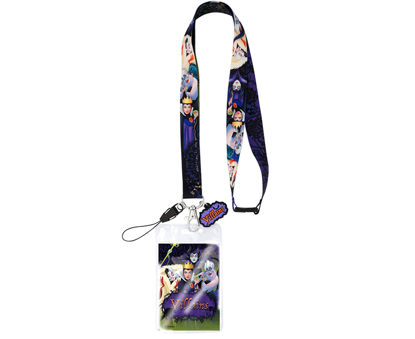 Picture of Disney Villains Lanyard With Card Holder And Soft Touch Dangle