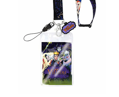Picture of Disney Villains Lanyard With Card Holder And Soft Touch Dangle