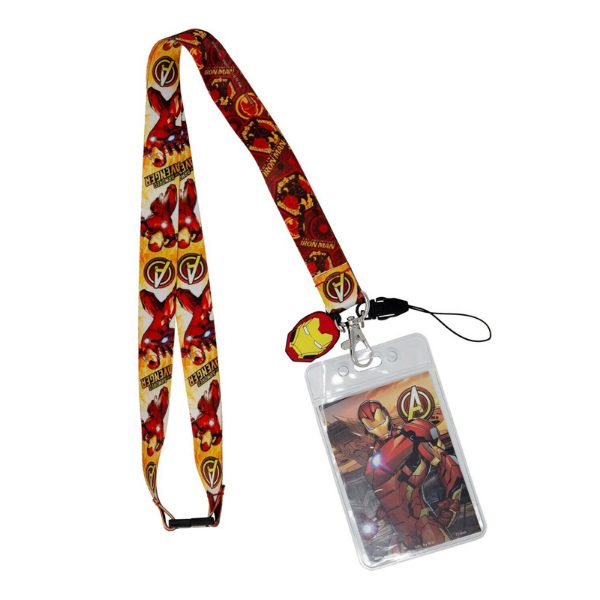 Picture of Marvel Avengers Iron Man Lanyard With ID Holder And Charm