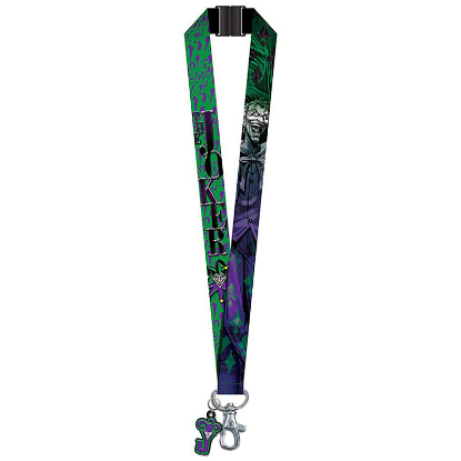 Picture of DC Comics The Joker Lanyard With Soft Touch PVC Dangle