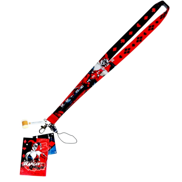 Picture of DC Comics Harley Quinn Lanyard With Card Holder And PVC Soft Dangle