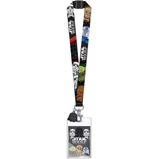 Picture of Star Wars Lanyard With ID Badge Holder & Darth Vader Soft Dangle Charm