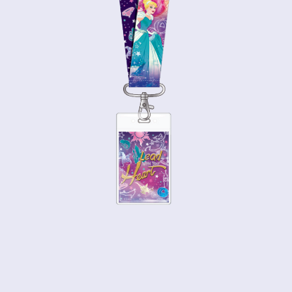 Picture of Disney Princess Deluxe Purple Lanyard With Card Holder