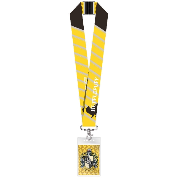 Picture of Harry Potter Hufflepuff  Deluxe Yellow Lanyard With Card Holder