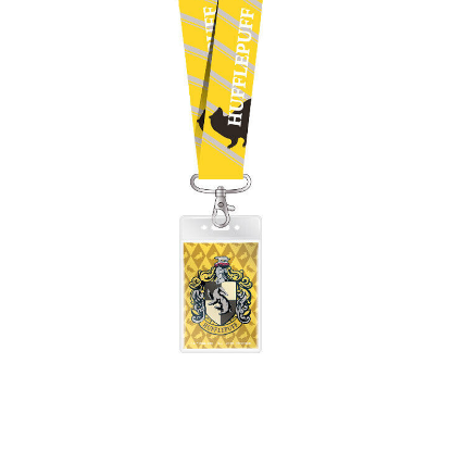 Picture of Harry Potter Hufflepuff  Deluxe Yellow Lanyard With Card Holder