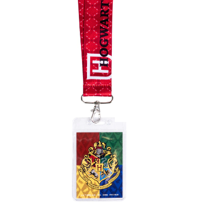 Picture of Harry Potter Hogwarts Crest Deluxe Lanyard With Card Holder
