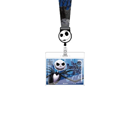 Picture of Nightmare Before Christmas Jack Skellington Lanyard With Zip Lock Card Holder