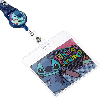 Picture of Disney Stitch Lanyard With Retractable Zip Lock Card Holder