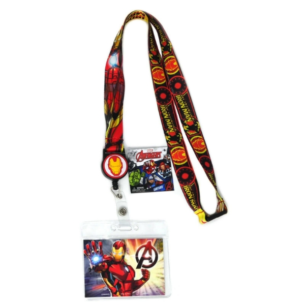 Picture of Marvel Iron Man Lanyard With Zip Lock Card Holder