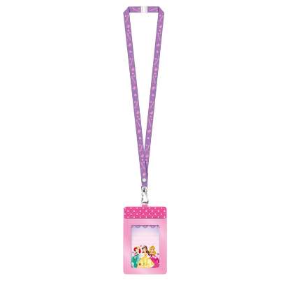 Picture of Disney Princess Character Deluxe Lanyard With PU Card Holder Pink